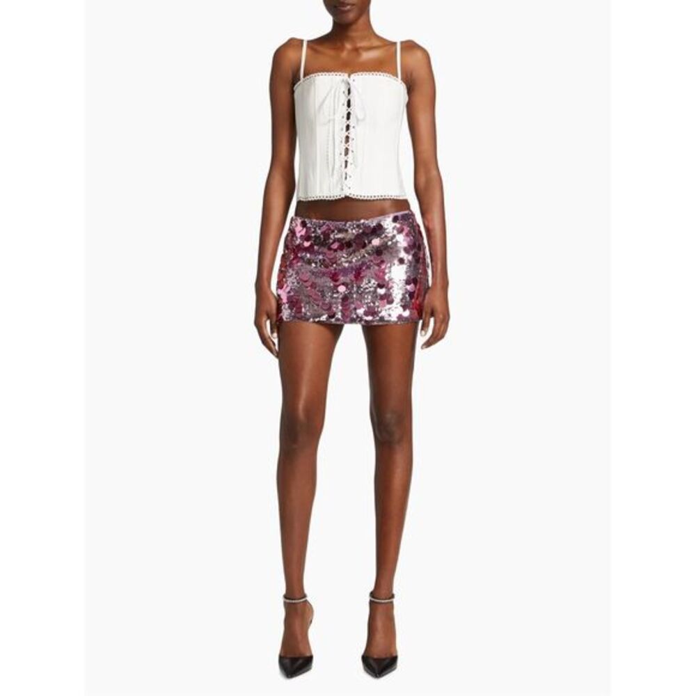 GUIZIO Sequined Miniskirt